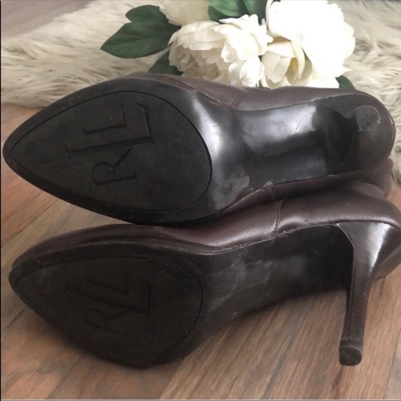 Ralph Lauren Larissa Dark Brown Boots - Picture 6 of 8